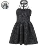 Robe Gothique Motifs Dentelle Noire — Univers Gothique (vue 2)