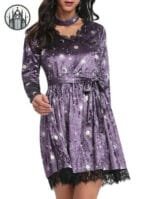 Robe Gothique En Cuir - Arrivage De L’enfer! Violet / s