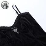 Robe Gothique En Velours Pour Femmes