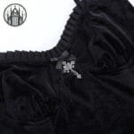 Robe Gothique En Velours Pour Femmes