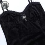 Robe Gothique En Velours Pour Femmes