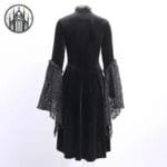 Robe Gothique En Velours Vintage