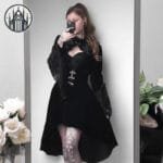Robe Gothique En Velours Vintage
