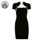 Robe Gothique épaule Dénudée: Arrivée Infernale! s
