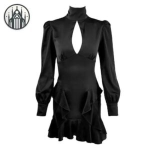 Robe Gothique Fille Col Montant — Univers Gothique