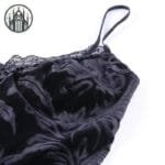 Robe Gothique Florale: Silhouette A-line Douce Et Soyeuse