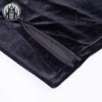 Robe Gothique Japonaise: Manches Courtes En Polyester Velours - Xl