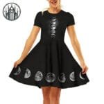 Robe Gothique Lacets Lunaire: Phases Lunaires Et Mystère!