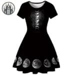 Robe Gothique Lacets Lunaire: Phases Lunaires Et Mystère! - s