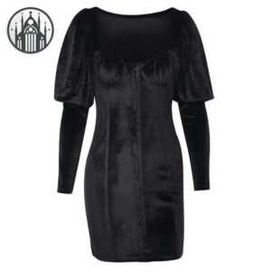 Robe Gothique Dentelle Sexy Creux — Univers Gothique