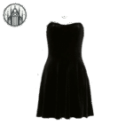 Robe Gothique Velours Sans Manche — Univers Gothique