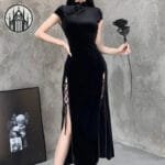 Robe Gothique Longue Noire - Livraison Offerte
