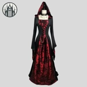 Robe Gothique Médiévale Vampire Polyester — Univers Gothique