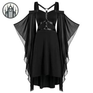 Robe Gothique Chauve-Souris Simili Cuir — Univers Gothique