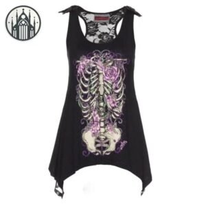 Robe Gothique Dentelle Polyester Femme — Univers Gothique