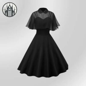 Robe Gothique Coton Chauve-Souris Femme — Univers Gothique