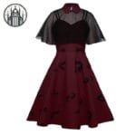 Robe Gothique Mystique: 200000347 - Bordeau & Noire / s
