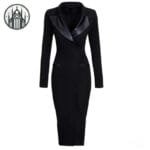 Robe Gothique Noir à Manches Longues - Livraison Standard Offerte - m