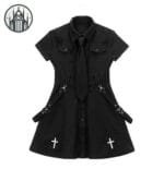 Robe Gothique Noir Chic Avec Ailes D’ange: Jeune Gothique Trouve Ton Style! - s