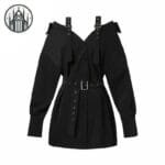 Robe Gothique Noir: La Robe Courte Streetwear Parfaite!
