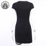 Robe Gothique Noire Punk En Taille Largeur