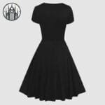 Robe Gothique Rétro: Style Noir Et Tailles Variées