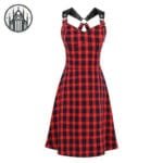 Robe Gothique Rouge Et Noir - Guide Des Tailles En Cm - s