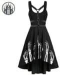 Robe Gothique Skull Pour Un Look Punk Parfait - m