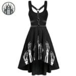 Robe Gothique Skull Pour Un Look Punk Parfait