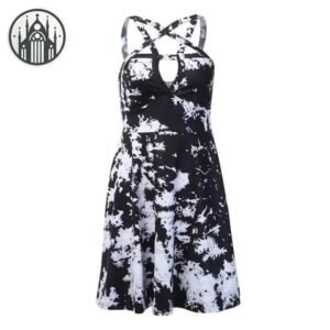 Robe Gothique Pentagramme Polyester — Univers Gothique