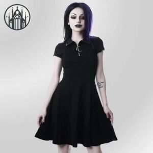Robe Gothique Coton Femme Automne — Univers Gothique