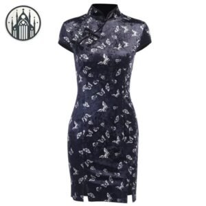 Robe Gothique Papillon Soirée Noire — Univers Gothique
