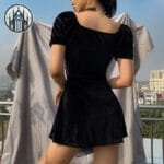 Robe Gothique Velours Vintage - La Tenue Parfaite De L’enfer!