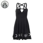 Robe Gothique Dentelle Pentagramme