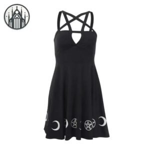 Robe Gothique Dentelle Pentagramme — Univers Gothique
