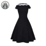 Robe Gothique Vintage En Polyester Spandex & Coton: à Découvrir!