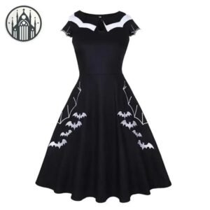 Robe Gothique Balançoire Polyester Spandex — Univers Gothique