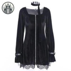 Robe Gothique Victorienne Manches Longues — Univers Gothique