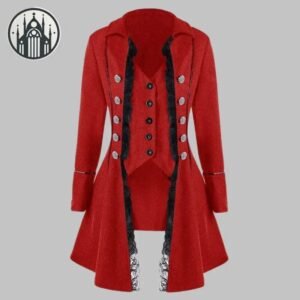Manteau Gothique Vintage Boutons Femme — Univers Gothique