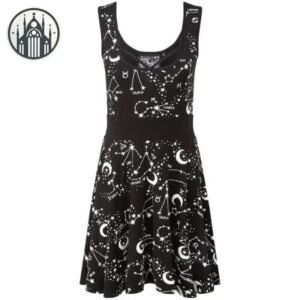 Robe Gothique Chic Constellations — Univers Gothique