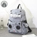 Sac à Dos En Coton Unisexe Avec Fermeture éclair Capacité De 20-35 l - Gris