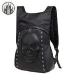 Sac à Dos En Cuir Noir Démoniaque