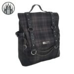 Sac à Dos Gothique Carreaux Gris — Univers Gothique