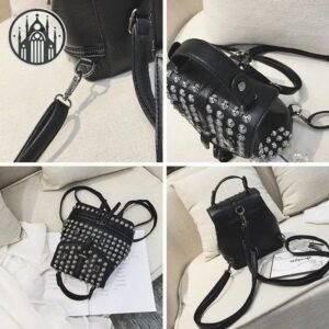 Sac à Dos Gothique Luxe Argenté — Univers Gothique