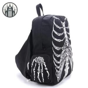 Sac à Dos Gothique Squelette Capuche — Univers Gothique