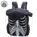 Sac à Dos Gothique Squelette Capuche — Univers Gothique (vue 5)