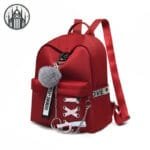 Sac à Dos Gothique Plaid: Le Style Macabre Ultime! Rouge