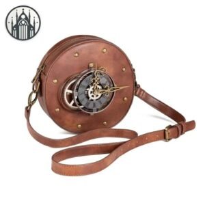 Sac Gothique Steampunk Rond PU — Univers Gothique