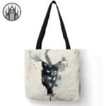 Sac à Main Gothique En Cuir Noir - 002