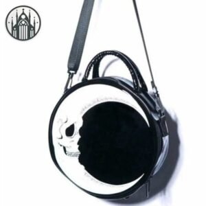 Sac à Main Gothique Lune Tête-de-Mort — Univers Gothique